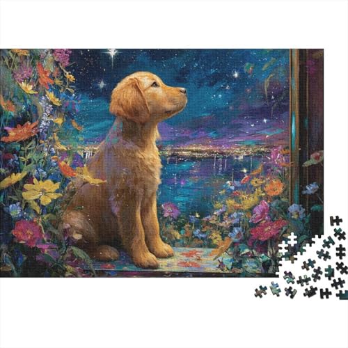 Hund, entzückender Hund, lustiges Lernspiel, Herausforderungsspielzeug für Männer und Frauen, 300 Stück (40 x 28 cm) von CKMSMCS
