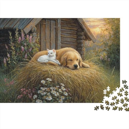 Hund, entzückender Hund, lustiges Lernspiel, Herausforderungsspielzeug für Männer und Frauen, 300 Stück (40 x 28 cm) von CKMSMCS