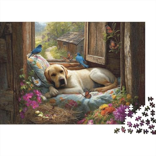 Hund, entzückender Hund, lustiges Lernspiel, Herausforderungsspielzeug für Männer und Frauen, 500 Stück (52 x 38 cm) von CKMSMCS
