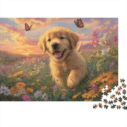 Hund, entzückender Hund, pädagogische und lehrreiche Spiele, geeignet für Teenager mit einzigartigem Stil, 1000 Stück (75 x 50 cm) von CKMSMCS