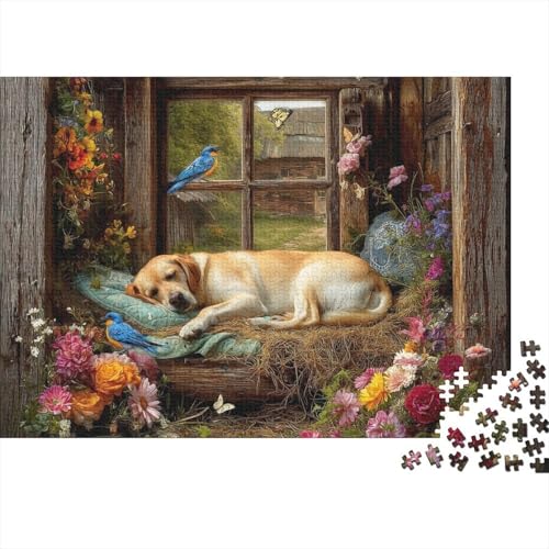 Hund, entzückender Hund, sehr interessantes Puzzlespiel, geeignet für Familienunterhaltung, herausfordernd, 1000 Teile (75 x 50 cm) von CKMSMCS