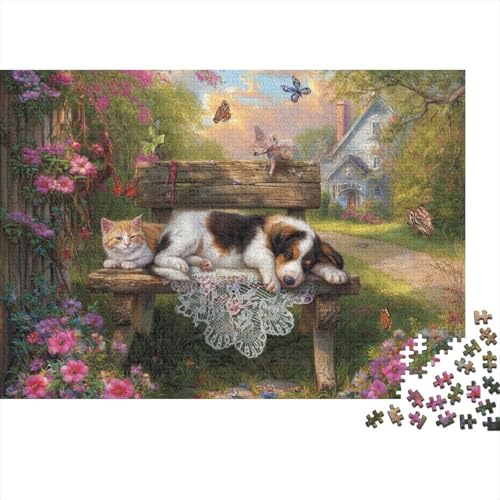 Hund, entzückender Hund. Extrem schwieriges und lustiges Puzzlespiel für Erwachsene. Geeignet als Geschenk. Geeignet zur Dekoration. 1000 Teile (75 x 50 cm) von CKMSMCS