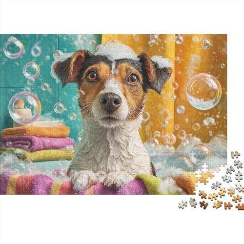 Hund, entzückendes Hunde-Lernpuzzlespiel für Erwachsene ab 12 Jahren, geeignet für Familienunterhaltung, 1000 Teile (75 x 50 cm) von CKMSMCS