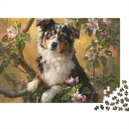 Hund, entzückendes Hunde-Lernpuzzlespiel für Erwachsene ab 12 Jahren, geeignet für Familienunterhaltung, 1000 Teile (75 x 50 cm) von CKMSMCS