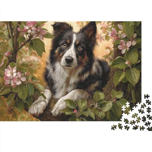 Hund, entzückendes Hunde-Lernpuzzlespiel für Erwachsene ab 12 Jahren, geeignet für Familienunterhaltung, 1000 Teile (75 x 50 cm) von CKMSMCS