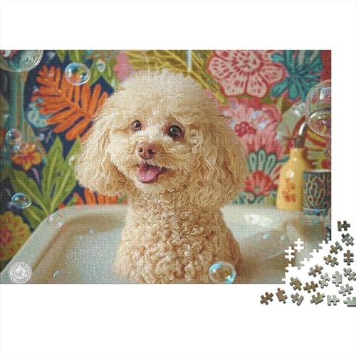 Hund, entzückendes Hunde-Lernpuzzlespiel für Erwachsene ab 12 Jahren, geeignet für Familienunterhaltung, 300 Teile (40 x 28 cm) von CKMSMCS