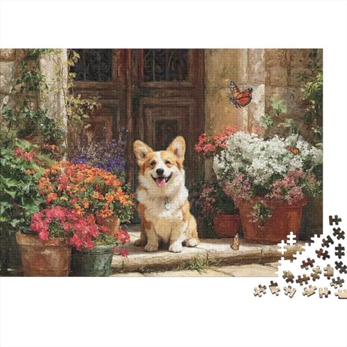 Hund, entzückendes Hunde-Lernpuzzlespiel für Erwachsene ab 12 Jahren, geeignet für Familienunterhaltung, 300 Teile (40 x 28 cm) von CKMSMCS