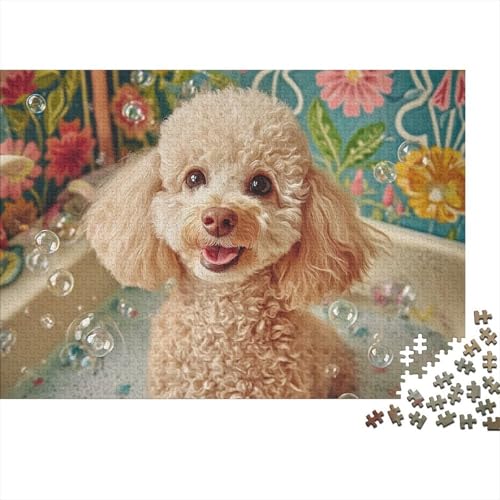 Hund, entzückendes Hunde-Lernpuzzlespiel für Erwachsene ab 12 Jahren, geeignet für Familienunterhaltung, 300 Teile (40 x 28 cm) von CKMSMCS