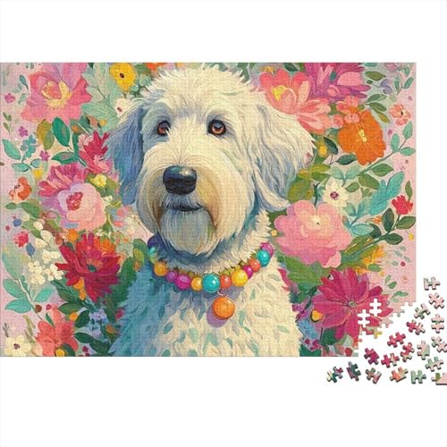 Hund, entzückendes Hunde-Lernpuzzlespiel für Erwachsene ab 12 Jahren, geeignet für Familienunterhaltung, 500 Teile (52 x 38 cm) von CKMSMCS