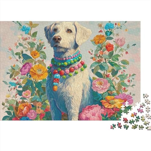 Hund, entzückendes Hunde-Lernpuzzlespiel für Erwachsene ab 12 Jahren, geeignet für Familienunterhaltung, 500 Teile (52 x 38 cm) von CKMSMCS