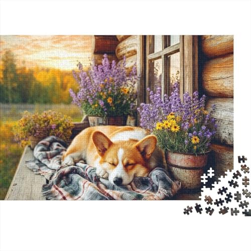 Hund, entzückendes Hunde-Lernpuzzlespiel für Erwachsene ab 12 Jahren, geeignet für Familienunterhaltung, 500 Teile (52 x 38 cm) von CKMSMCS