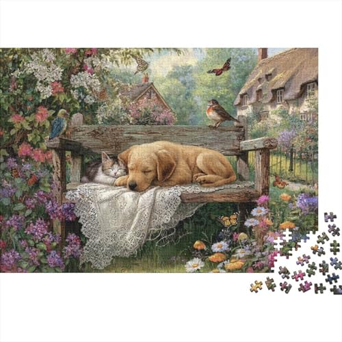 Hund, entzückendes Hunde-Lernspiel, geeignet für Kinder ab 10 Jahren und Erwachsene, interessant und herausfordernd, 1000 Teile (75 x 50 cm) von CKMSMCS