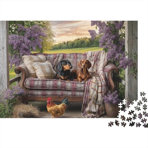 Hund, entzückendes Hunde-Lernspiel, geeignet für Kinder ab 10 Jahren und Erwachsene, interessant und herausfordernd, 300 Teile (40 x 28 cm) von CKMSMCS