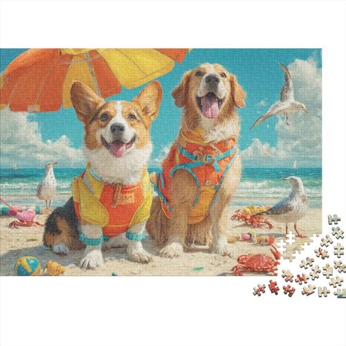 Hund, entzückendes Hunde-Lernspiel, geeignet für Kinder ab 10 Jahren und Erwachsene, interessant und herausfordernd, 300 Teile (40 x 28 cm) von CKMSMCS