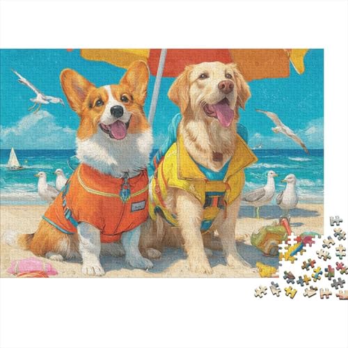 Hund, entzückendes Hunde-Lernspiel, geeignet für Kinder ab 10 Jahren und Erwachsene, interessant und herausfordernd, 300 Teile (40 x 28 cm) von CKMSMCS