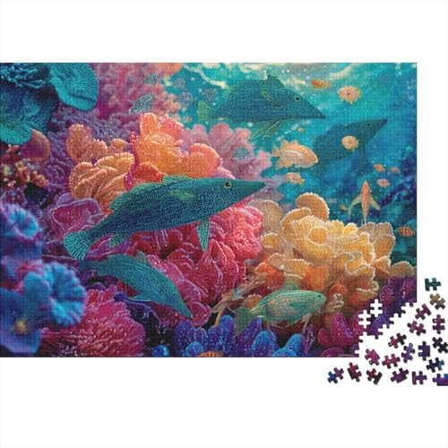 Lernpuzzlespiel „Marine Life Underwater World“ für Erwachsene ab 12 Jahren, geeignet für Familienunterhaltung, 500 Teile (52 x 38 cm) von CKMSMCS