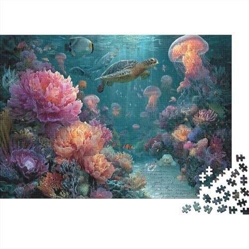 Lernpuzzlespiel „Marine Life Underwater World“ für Erwachsene ab 12 Jahren, geeignet für Familienunterhaltung, 500 Teile (52 x 38 cm) von CKMSMCS