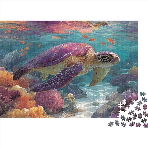Lernpuzzlespiel „Meeresleben, Unterwasserwelt“, geeignet für Familienunterhaltung, sehr interessant und schwierig, 1000 Teile (75 x 50 cm) von CKMSMCS