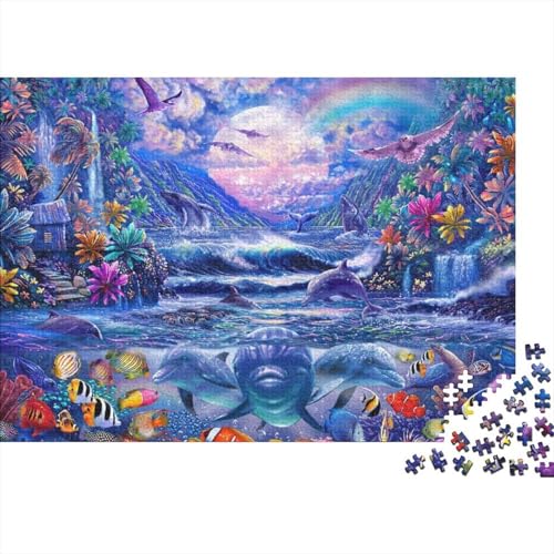 Lernspiel „Meeresleben, Unterwasserwelt“, geeignet für Kinder ab 10 Jahren und Erwachsene, interessant und herausfordernd, 300 Teile (40 x 28 cm) von CKMSMCS