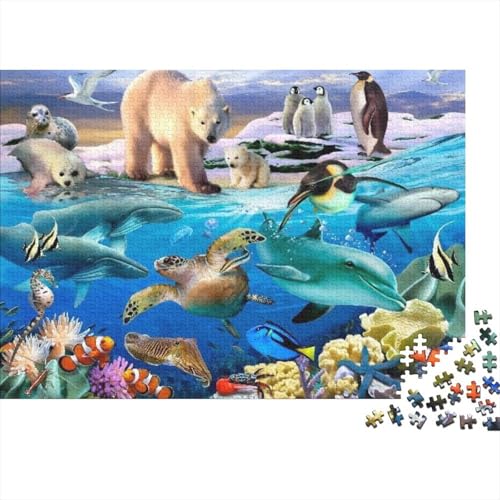Lernspiele und Lernspiele zum Thema Meeresleben und Unterwasserwelt, geeignet für Teenager mit einzigartigem Stil, 300 Teile (40 x 28 cm) von CKMSMCS
