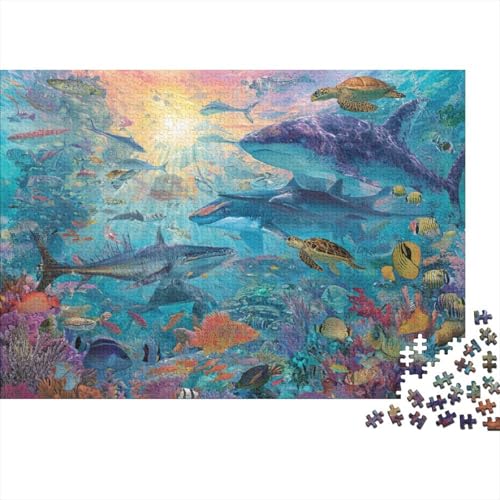 Lernspiele zu Unterwasserlebewesen und der Unterwasserwelt für Erwachsene und Kinder Freunde und Familie. 1000 Teile (75 x 50 cm) von CKMSMCS