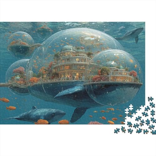 Lernspiele zu Unterwasserlebewesen und der Unterwasserwelt für Erwachsene und Kinder Freunde und Familie. 300 Teile (40 x 28 cm) von CKMSMCS