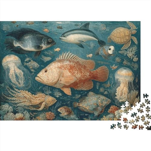 Meeresleben, Unterwasserwelt, Lern- und Lernspiele, geeignet für Teenager mit einzigartigem Stil, 1000 Teile (75 x 50 cm) von CKMSMCS