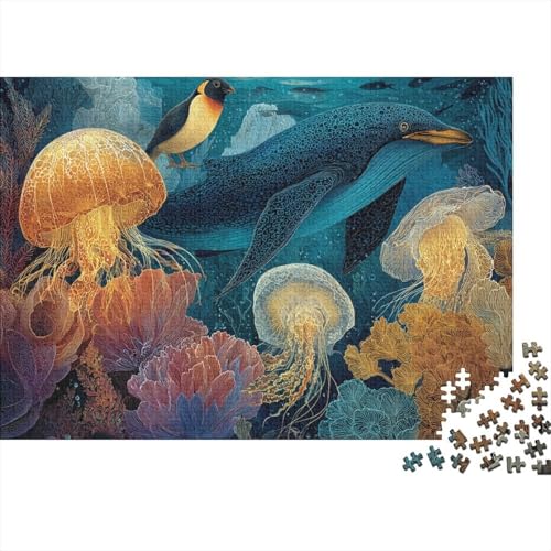 Meeresleben Unterwasserwelt. EIN einzigartiges und kreatives Spiel, das herausfordernd und unterhaltsam ist. 1000 Teile (75 x 50 cm) von CKMSMCS