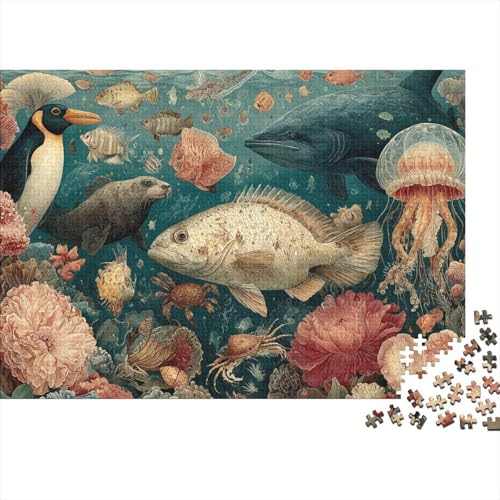 Meeresleben Unterwasserwelt. EIN einzigartiges und kreatives Spiel, das herausfordernd und unterhaltsam ist. 1000 Teile (75 x 50 cm) von CKMSMCS