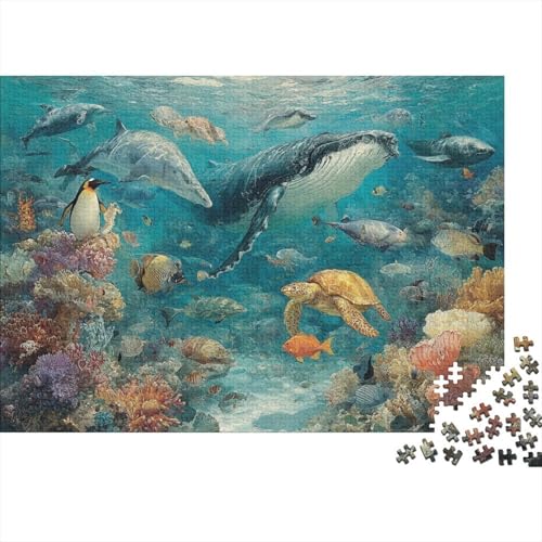 Meeresleben Unterwasserwelt. EIN einzigartiges und kreatives Spiel, das herausfordernd und unterhaltsam ist. 1000 Teile (75 x 50 cm) von CKMSMCS