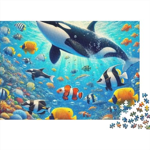 Meeresleben Unterwasserwelt. EIN einzigartiges und kreatives Spiel, das herausfordernd und unterhaltsam ist. 300 Teile (40 x 28 cm) von CKMSMCS