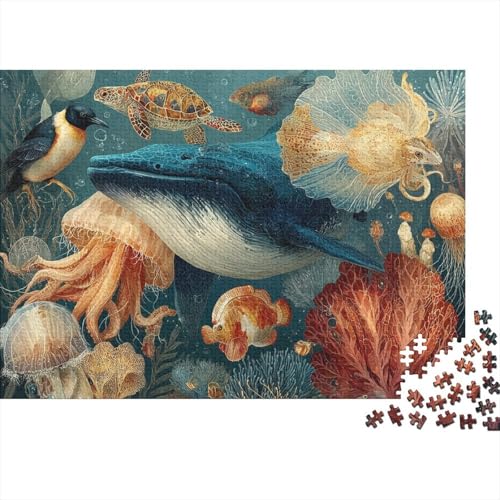 Meeresleben Unterwasserwelt. EIN einzigartiges und kreatives Spiel, das herausfordernd und unterhaltsam ist. 500 Teile (52 x 38 cm) von CKMSMCS