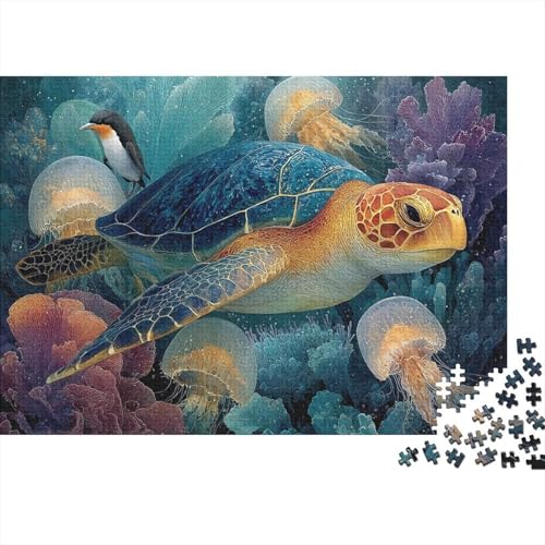 Meereslebewesen, Unterwasserwelt, Familienspaß, Lernspiele, geeignet für Kinder und Erwachsene, hoher Schwierigkeitsgrad, 1000 Teile (75 x 50 cm) von CKMSMCS