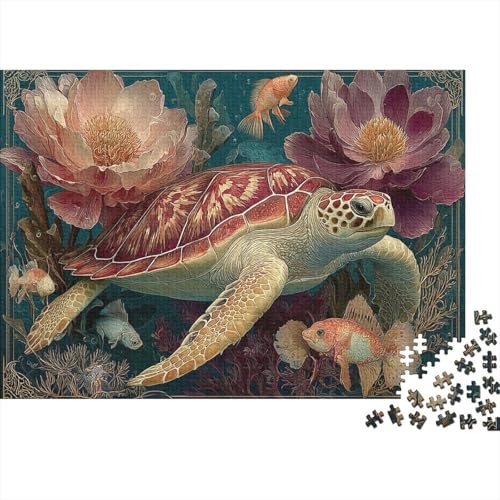Meereslebewesen, Unterwasserwelt, Lernspiel, Herausforderung, Spielzeug, Geschenk, Puzzle für Erwachsene und Kinder ab 14 Jahren, 1000 Teile (75 x 50 cm) von CKMSMCS