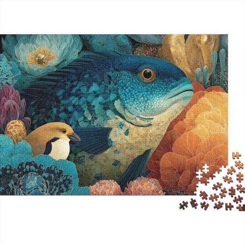 Meereslebewesen, Unterwasserwelt, Lernspiel, Herausforderung, Spielzeug, Geschenk, Puzzles für Erwachsene und Kinder ab 14 Jahren, 300 Teile (40 x 28 cm) von CKMSMCS