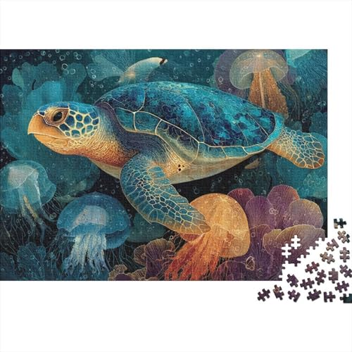 Meereslebewesen, Unterwasserwelt, Lernspiel, Herausforderung, Spielzeug, Geschenke, Puzzles für Erwachsene und Kinder ab 14 Jahren, 500 Teile (52 x 38 cm) von CKMSMCS