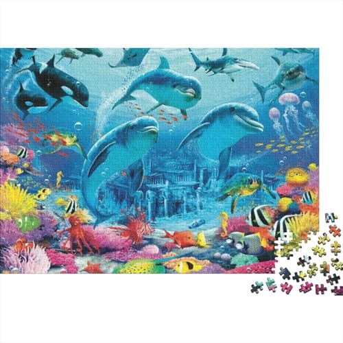 Meereslebewesen, Unterwasserwelt, anspruchsvolles Lernspiel, geeignet für Kinder und Erwachsene, EIN tolles Geschenk, 1000 Teile (75 x 50 cm) von CKMSMCS