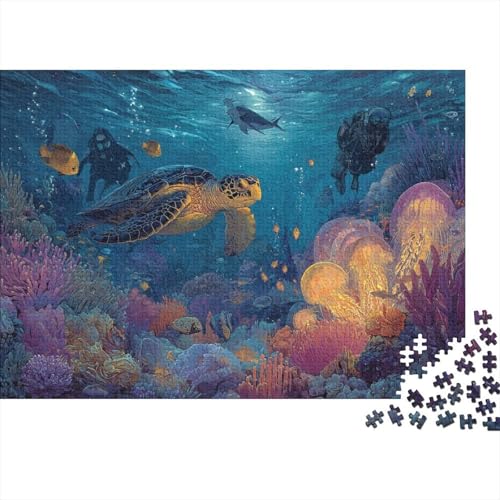 Meereslebewesen, Unterwasserwelt, cool und perfekt für die Heimdekoration, anspruchsvolles Puzzle, geeignet als Geschenk, 1000 Teile (75 x 50 cm) von CKMSMCS