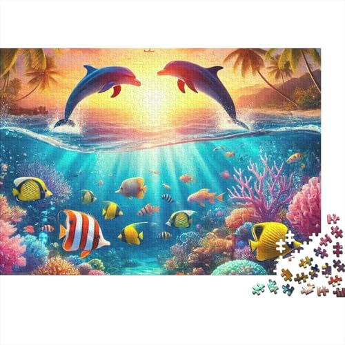 Meereslebewesen, Unterwasserwelt, cool und perfekt für die Heimdekoration, anspruchsvolles Puzzle, geeignet als Geschenk, 300 Teile (40 x 28 cm) von CKMSMCS