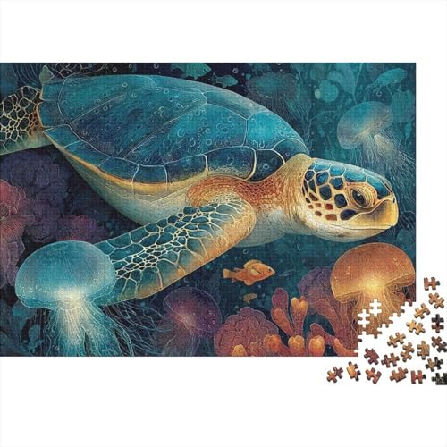 Meereslebewesen, Unterwasserwelt, cool und perfekt für die Heimdekoration, anspruchsvolles Puzzle, geeignet als Geschenk, 500 Teile (52 x 38 cm) von CKMSMCS