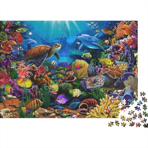 Meereslebewesen, Unterwasserwelt, lustiges Lernspiel, Herausforderungsspielzeug für Männer und Frauen, 1000 Stück (75 x 50 cm) von CKMSMCS