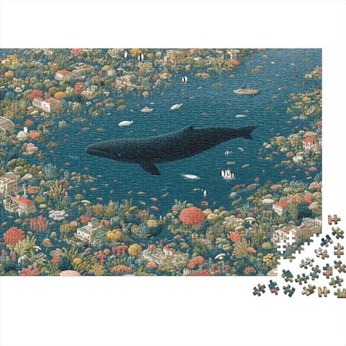 Meereslebewesen, Unterwasserwelt, lustiges Lernspiel, Herausforderungsspielzeug für Männer und Frauen, 1000 Stück (75 x 50 cm) von CKMSMCS