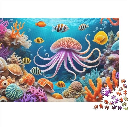 Meereslebewesen, Unterwasserwelt, lustiges Lernspiel, Herausforderungsspielzeug für Männer und Frauen, 300 Stück (40 x 28 cm) von CKMSMCS