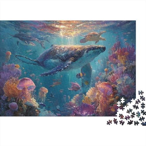 Meereslebewesen, Unterwasserwelt, lustiges Lernspiel, geeignet für die ganze Familie, hoher Schwierigkeitsgrad, Aber Nicht langweilig, 300 Teile (40 x 28 cm) von CKMSMCS