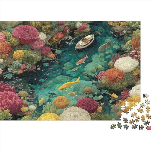 Meereslebewesen, Unterwasserwelt, lustiges Lernspiel, geeignet für die ganze Familie, hoher Schwierigkeitsgrad, Aber Nicht langweilig, 500 Teile (52 x 38 cm) von CKMSMCS