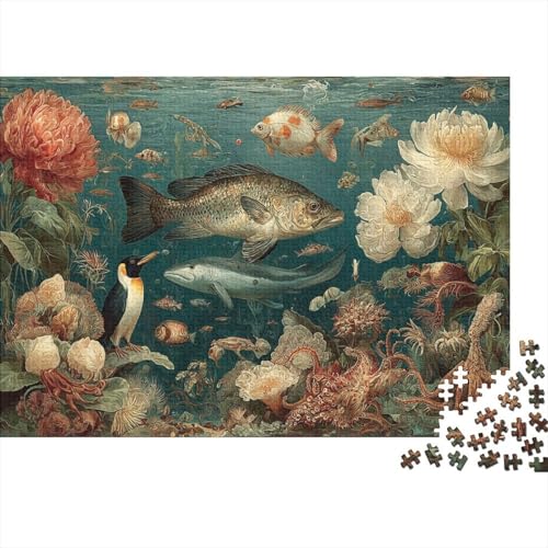 Meereslebewesen, Unterwasserwelt, pädagogische Puzzlespiele, geeignet für Kinder und Jugendliche, sehr interessant und schwierig, 300 Teile (40 x 28 cm) von CKMSMCS