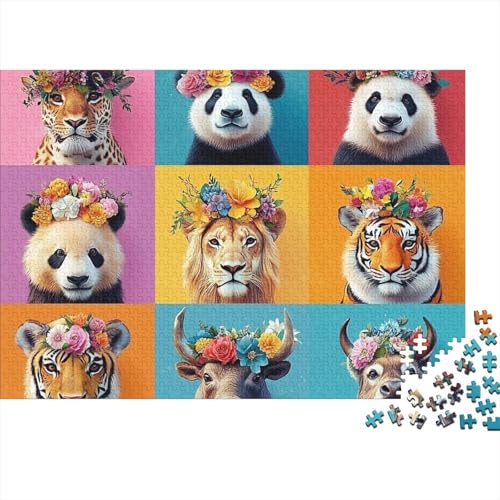 Niedliche Tier-Puzzlespiele für Jugendliche und Erwachsene. Cool, lustig und farbenfroh. 300 Teile (40 x 28 cm) von CKMSMCS