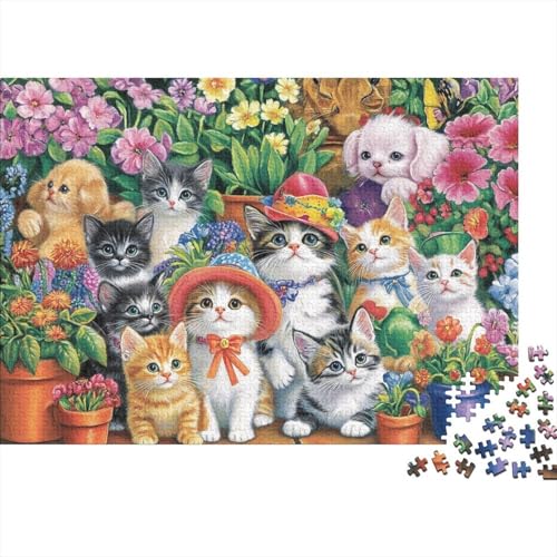 Niedliche Tiere, Lernspiel, Herausforderung, Spielzeug, Geschenke, Puzzles für Erwachsene und Kinder ab 14 Jahren, 1000 Teile (75 x 50 cm) von CKMSMCS