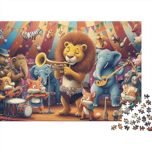 Niedliche Tiere, Lernspiel, Herausforderung, Spielzeug, Geschenke, Puzzles für Erwachsene und Kinder ab 14 Jahren, 1000 Teile (75 x 50 cm) von CKMSMCS