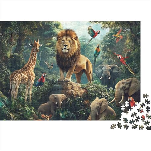 Niedliche Tiere, Lernspiel, Herausforderung, Spielzeug, Geschenke, Puzzles für Erwachsene und Kinder ab 14 Jahren, 300 Teile (40 x 28 cm) von CKMSMCS